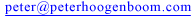Peter Hoogenboom's email address